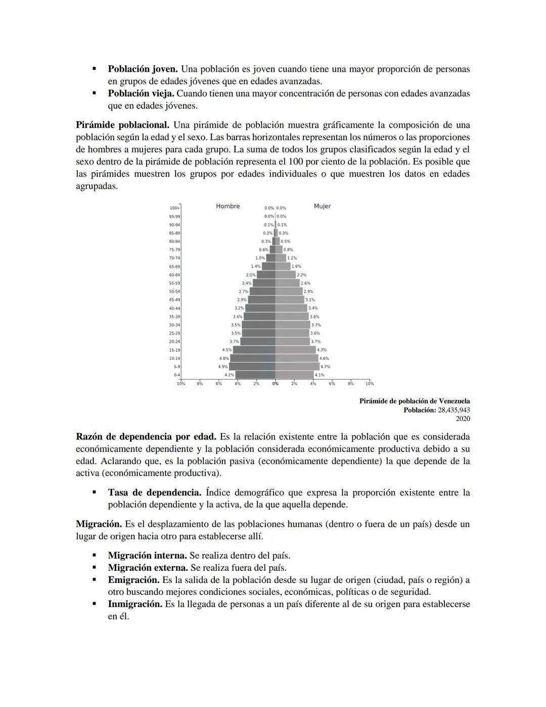 DEMOGRAFÍA: CONCEPCIONES BÁSICAS Y MIGRACIÓN
Geografía. Ciencia que estudia la interacción entre el ser humano y su medio.
Población. Se den