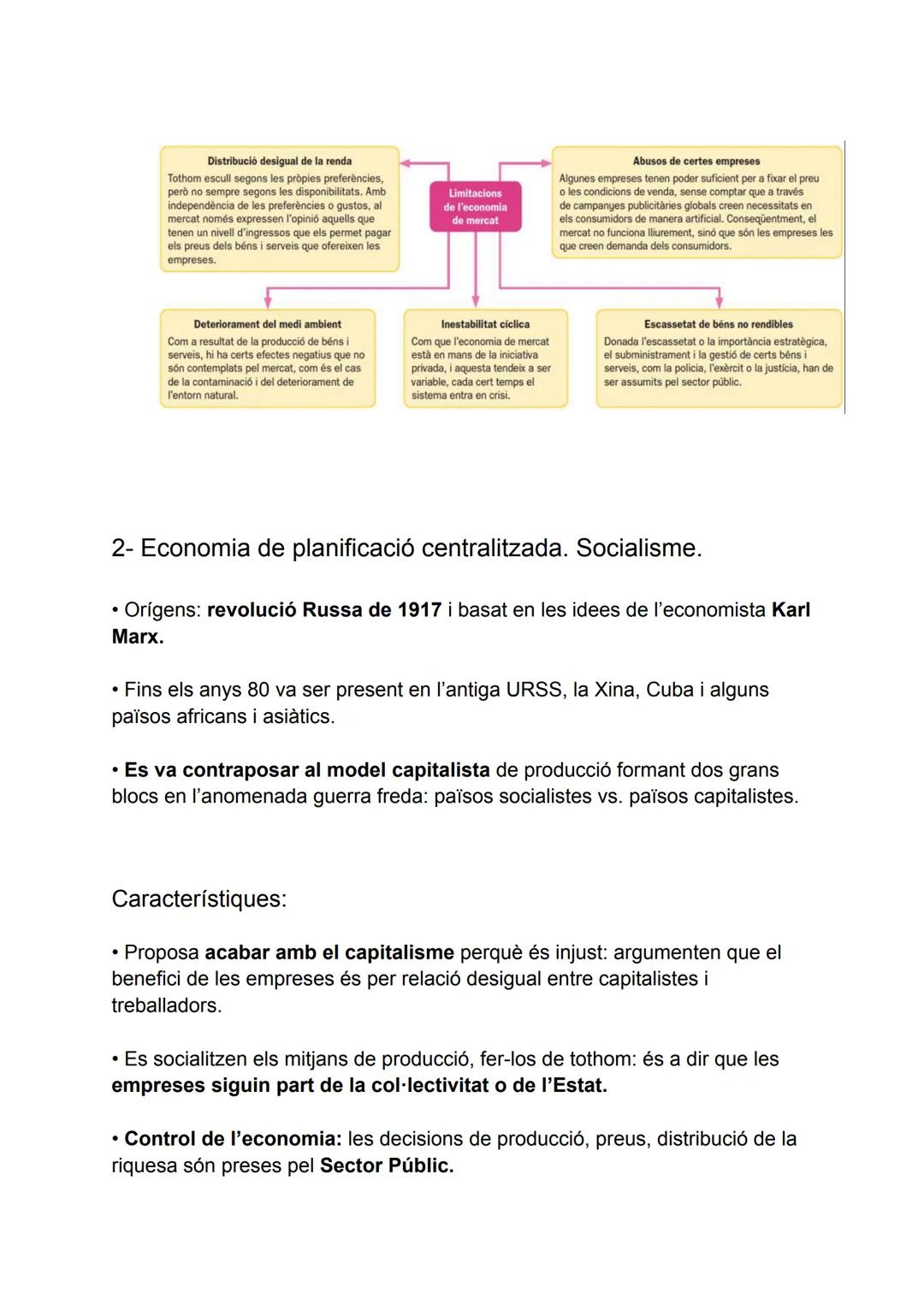 ELS SISTEMES ECONÒMICS
PREGUNTES
QUI produeix?
CAPITALISME
Les empreses.
L'Estat es limita a
posar les regles del
joc i garantir-ne
el seu
f