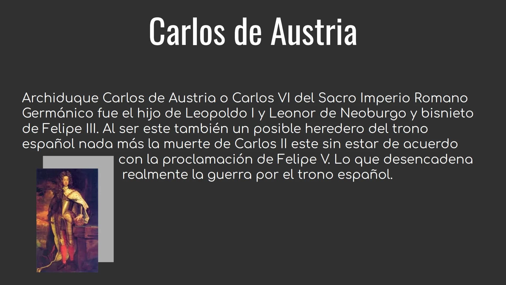 
<h2 id="introduccin">Introducción</h2>
<p>Nos situamos al comienzo del siglo XVIII, cuando el rey de España, Carlos II, fallece a los 38 añ