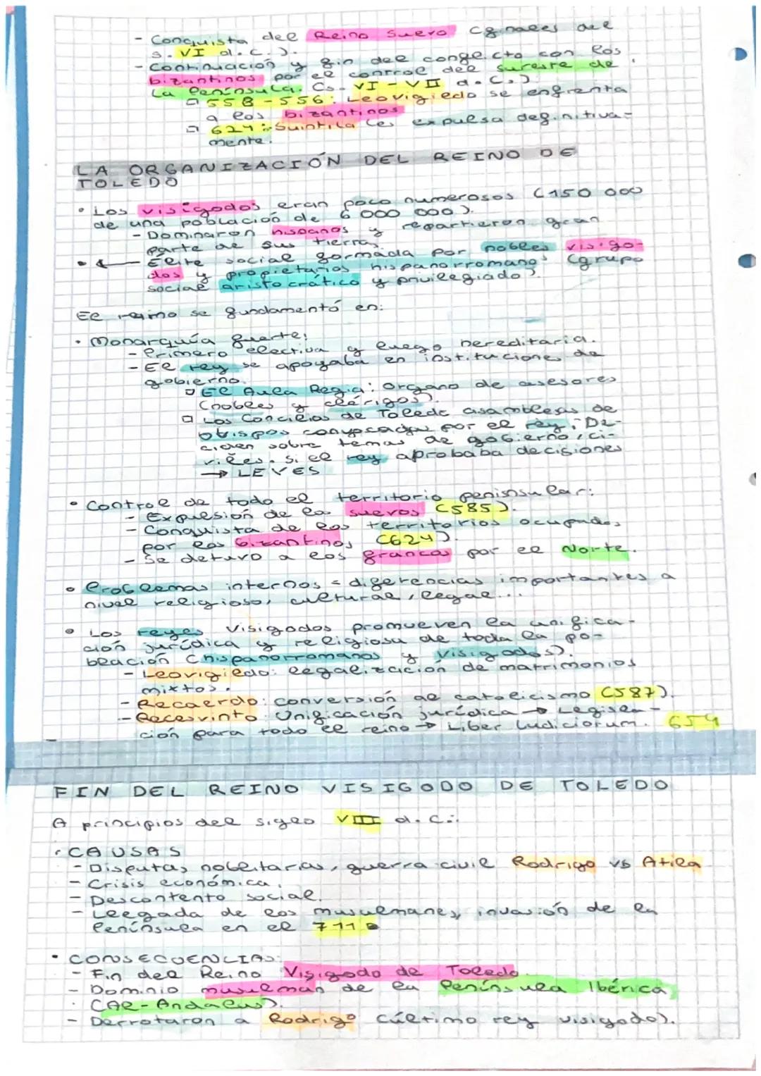 C

UN REINO GERMÁNICO: LOS
VISIGODOS EN HESPROTA

409 a.c. Entraron en la Península llaérica los ala-
nos, vándalos y suevos
- Visigodos: Al