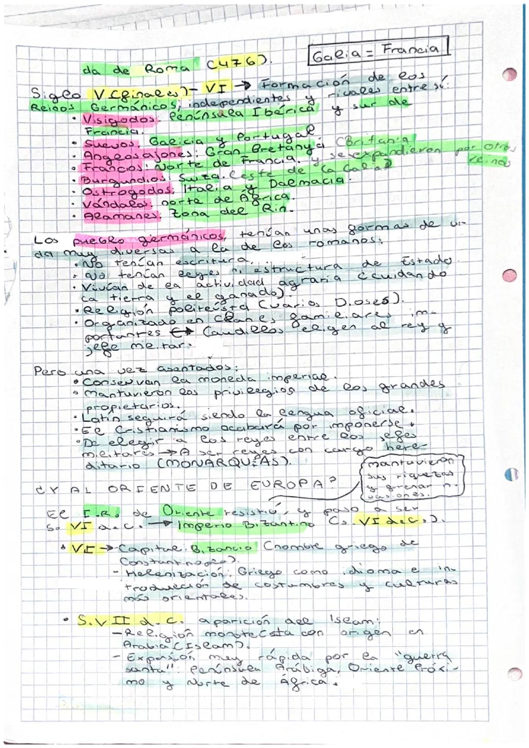 C

UN REINO GERMÁNICO: LOS
VISIGODOS EN HESPROTA

409 a.c. Entraron en la Península llaérica los ala-
nos, vándalos y suevos
- Visigodos: Al