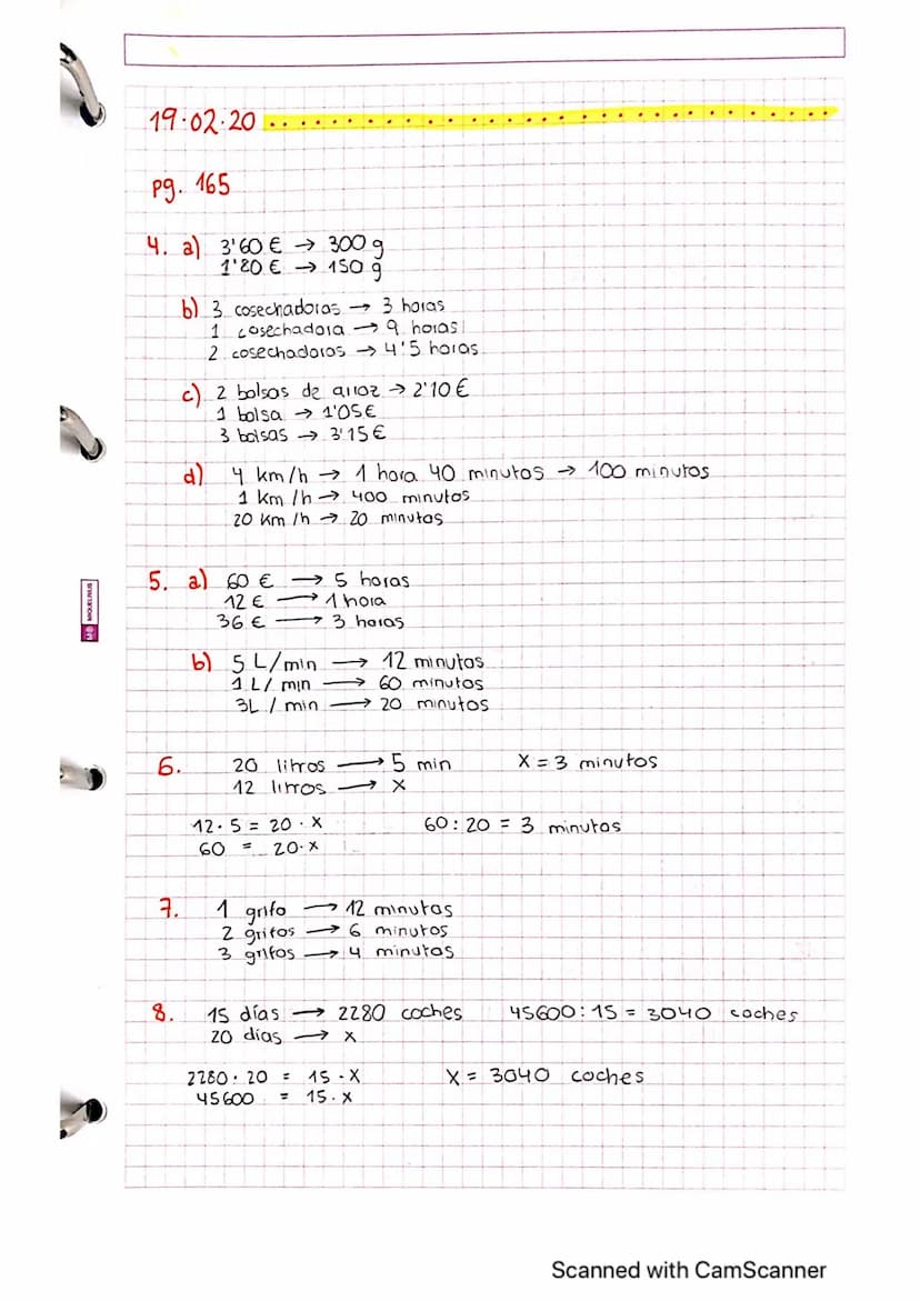 18.2.20
Porcentajes
pg.
161
2. a) 30% de 100 = 30
30% de 200 = 60
30% de 300 = 90
c) 40% de 100 = 40
40% de 50 = 20
40% de 25 = 10
2
3. a) 7
