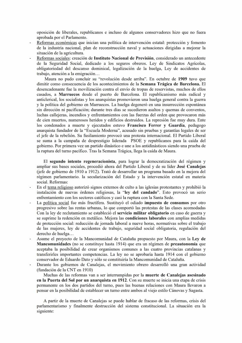 BLOQUE 9. LA CRISIS DEL SISTEMA DE LA RESTAURACIÓN Y LA CAÍDA DE
LA MONARQUÍA (1902-1931).
9.1. ALFONSO XIII Y LA CRISIS DEL SISTEMA POLÍTIC