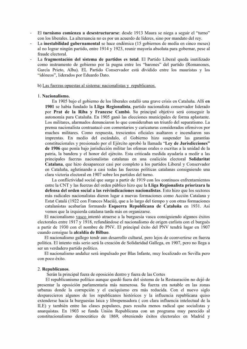 BLOQUE 9. LA CRISIS DEL SISTEMA DE LA RESTAURACIÓN Y LA CAÍDA DE
LA MONARQUÍA (1902-1931).
9.1. ALFONSO XIII Y LA CRISIS DEL SISTEMA POLÍTIC