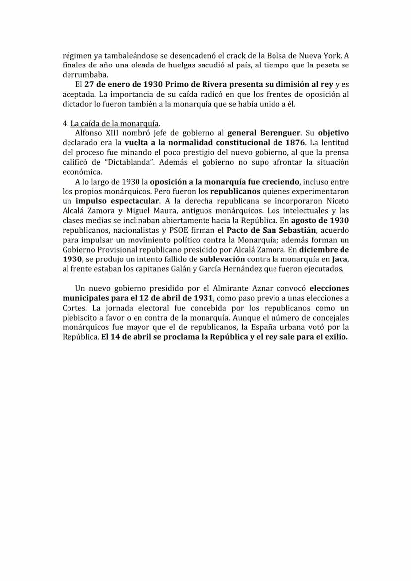 BLOQUE 9. LA CRISIS DEL SISTEMA DE LA RESTAURACIÓN Y LA CAÍDA DE
LA MONARQUÍA (1902-1931).
9.1. ALFONSO XIII Y LA CRISIS DEL SISTEMA POLÍTIC