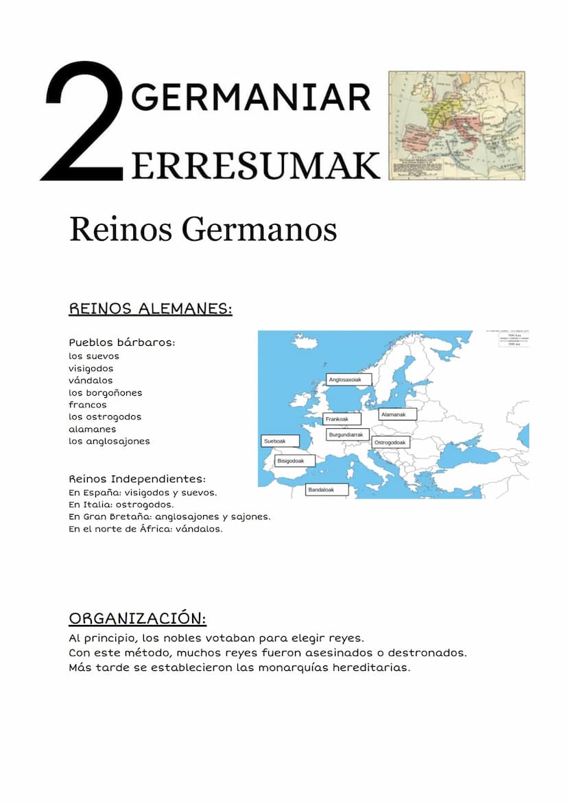 1
ERROMATAR
INPERIOAREN
ZATIKETA
División del imperio romano
PUEBLO BÁRBARO:
Para romanos, no romanos,LOS BÁRBAROS eran.
Pueblos bárbaros:
l
