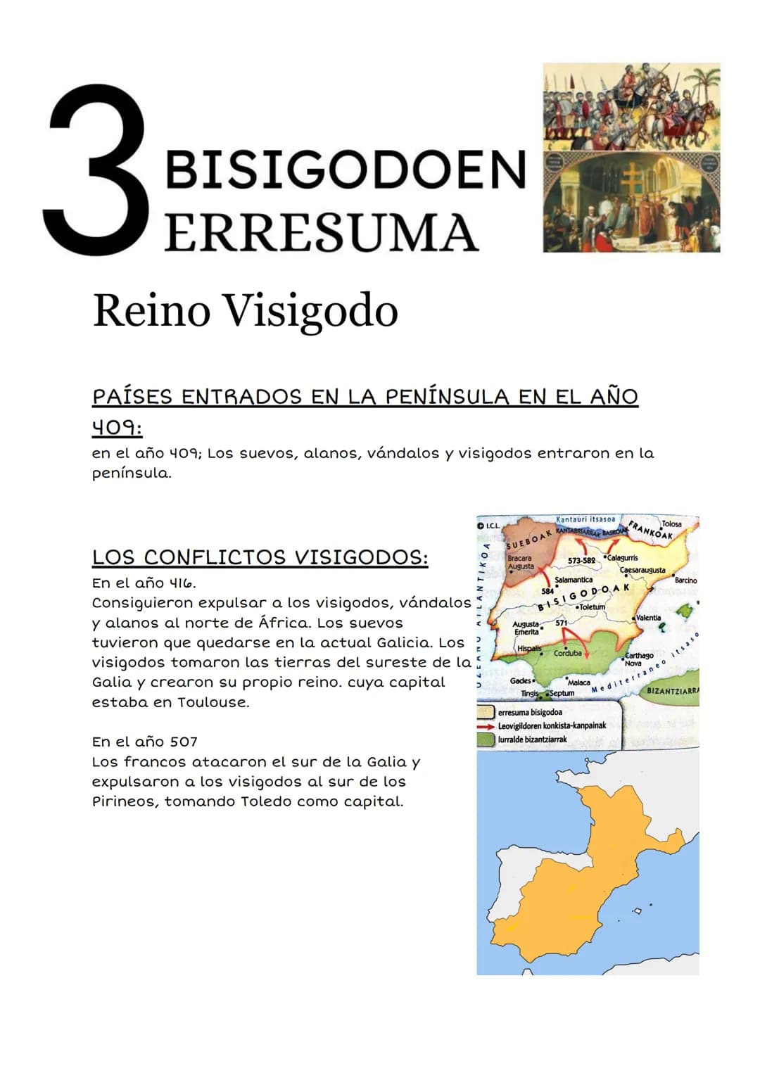 1
ERROMATAR
INPERIOAREN
ZATIKETA
División del imperio romano
PUEBLO BÁRBARO:
Para romanos, no romanos,LOS BÁRBAROS eran.
Pueblos bárbaros:
l