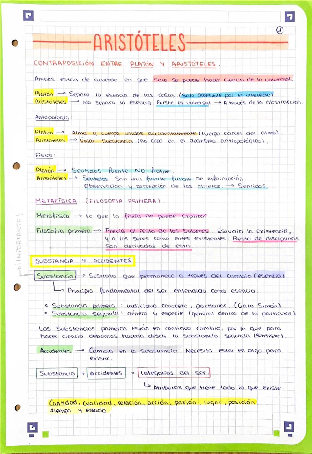 --- OCR Start ---
DIIMPORTANTE!
-ARISTÓTELES-
CONTRAPOSICIÓN ENTRE PLATÓN Y ARISTÓTELES:
Ambos estan de acuercio
@
en que solo se puele hace