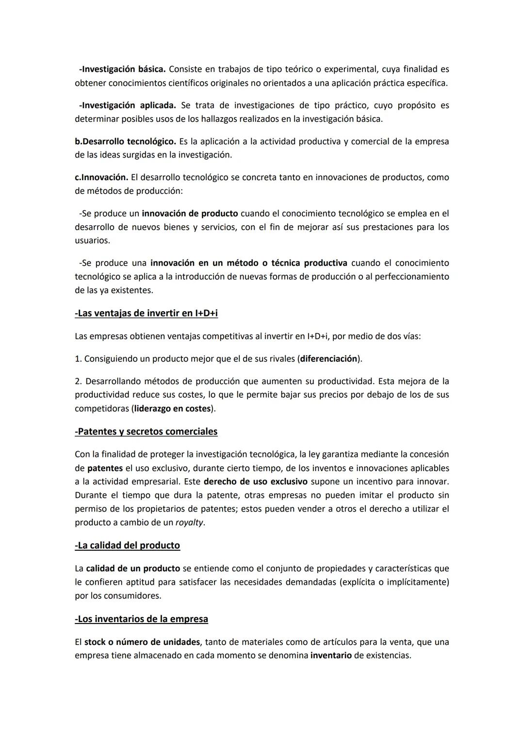 Tema 6.- Productividad, eficiencia e innovación
El indicador utilizado para medir la eficiencia de la empresa es la productividad, un concep
