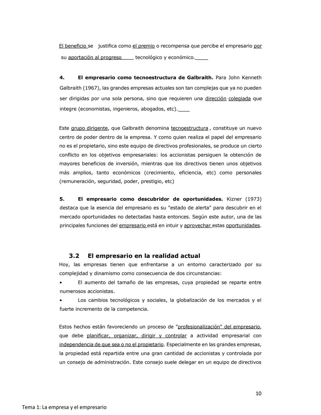 ECONOMÍA. TEMA 1. 2º BACHILLERATO
TEMA 1: LA EMPRESA Y EL EMPRESARIO
1. ACTIVIDAD ECONÓMICA Y EMPRESA
Aunque la escasez de recursos es el pr