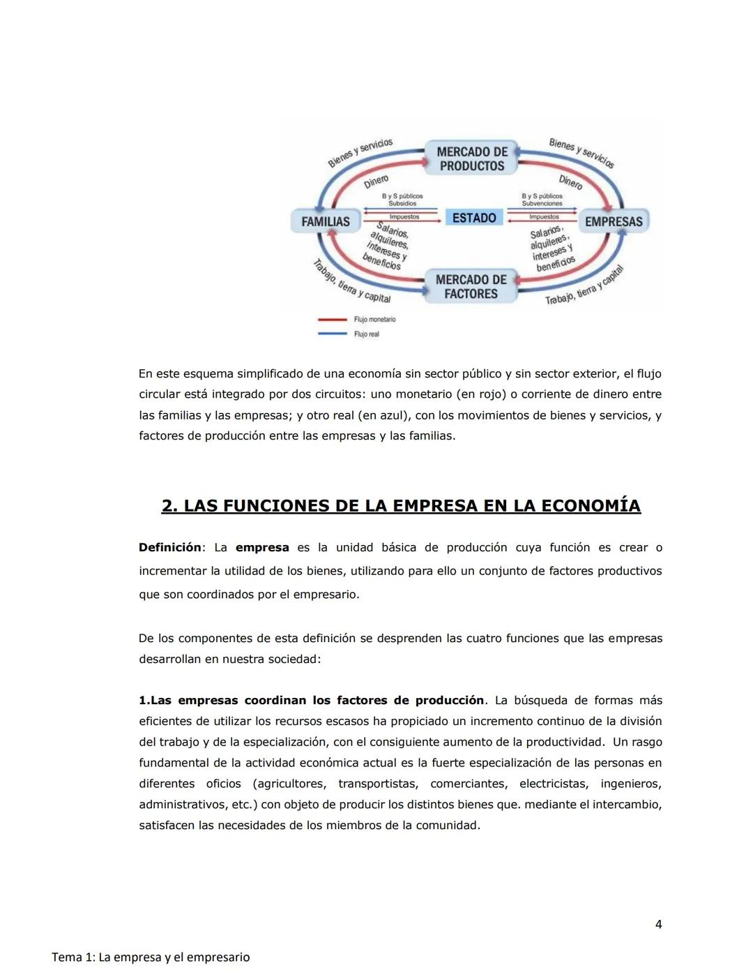 ECONOMÍA. TEMA 1. 2º BACHILLERATO
TEMA 1: LA EMPRESA Y EL EMPRESARIO
1. ACTIVIDAD ECONÓMICA Y EMPRESA
Aunque la escasez de recursos es el pr