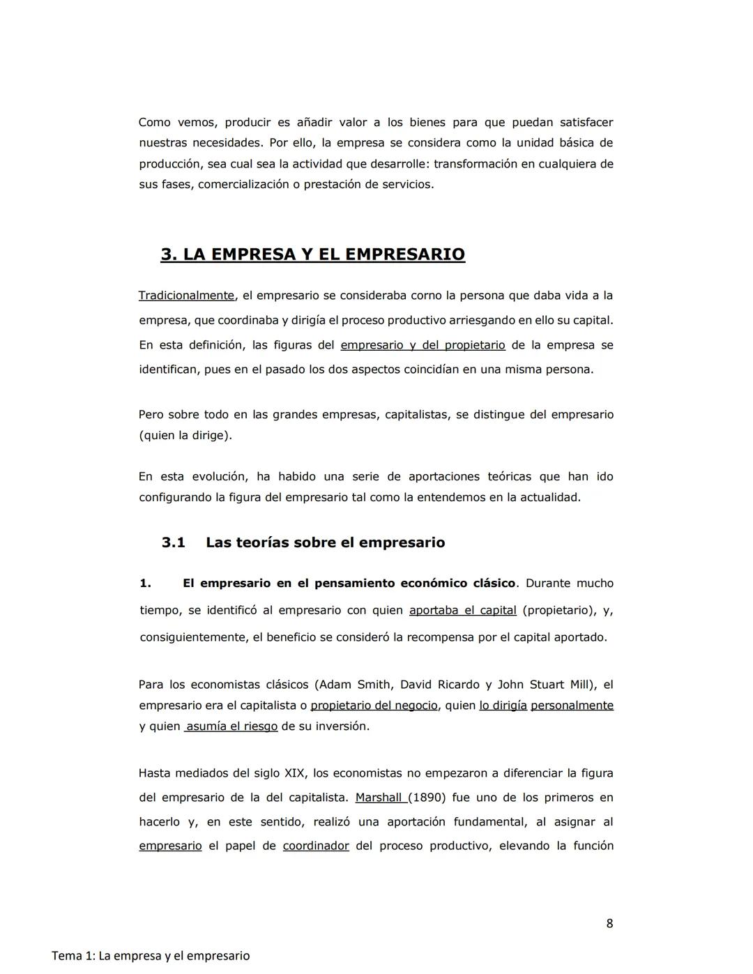 ECONOMÍA. TEMA 1. 2º BACHILLERATO
TEMA 1: LA EMPRESA Y EL EMPRESARIO
1. ACTIVIDAD ECONÓMICA Y EMPRESA
Aunque la escasez de recursos es el pr