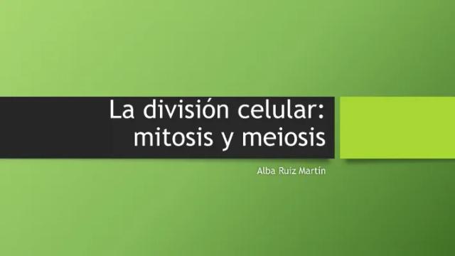 Know La división celular, mitosis y meiosis thumbnail