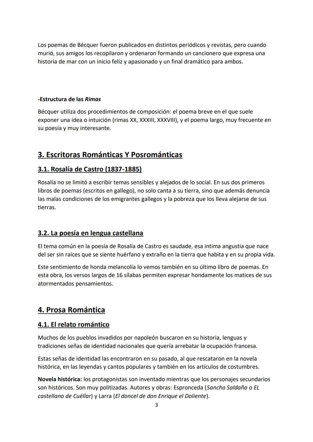 # 1. El Romanticismo

Las características más importantes son:

-El subjetivismo. En las obras del Romanticismo los autores exaltan sus sent