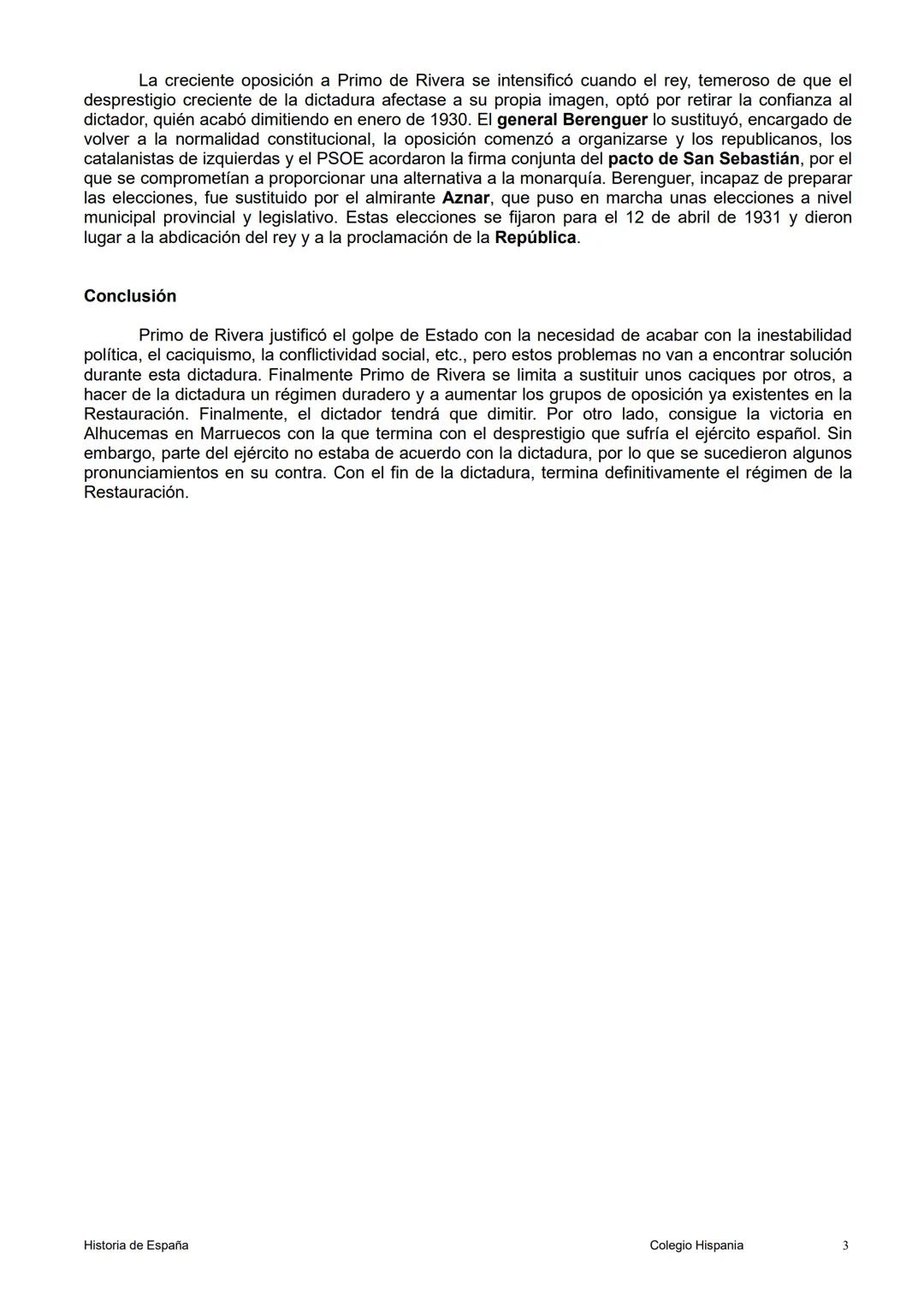 # 14. LA DICTADURA DE PRIMO DE RIVERA

Introducción

En un contexto de crisis política y social, el general Miguel Primo de Rivera dio un go