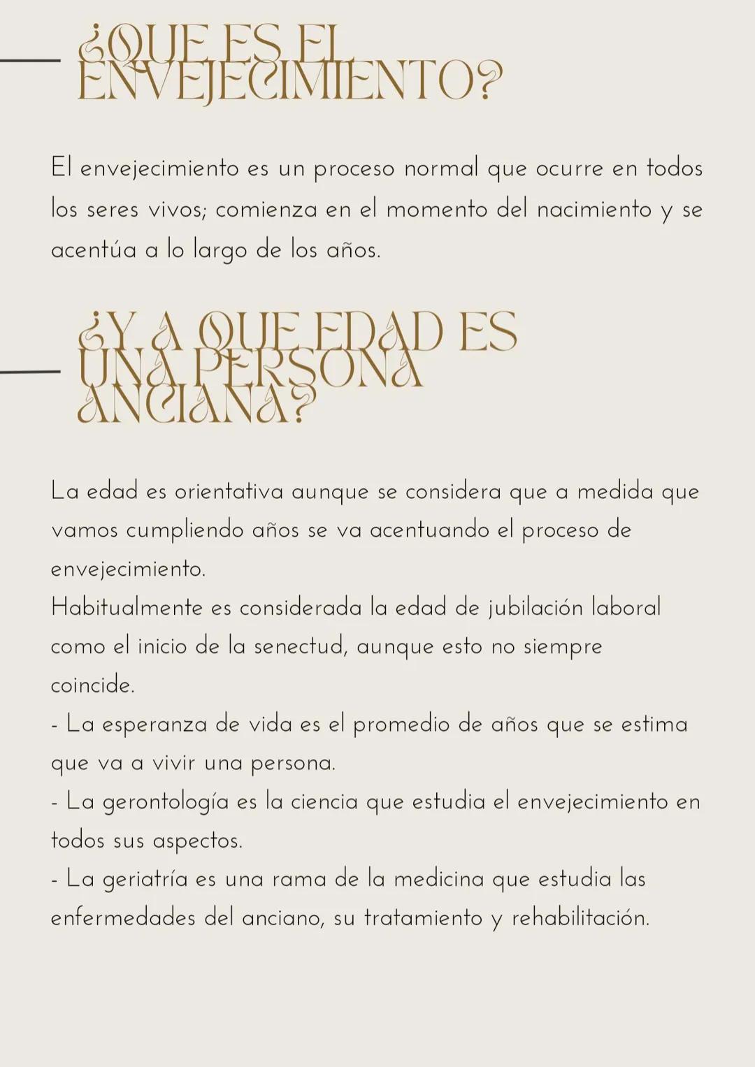 TEMA 11

EL

ANCIANO

Resumen presentación
alba guzman balaguera - ÍNDICE

1. ¿QUE ES EL ENVEJECIMIENTO?

2. ¿A QUE EDAD ES UNA PERSONA ANCI