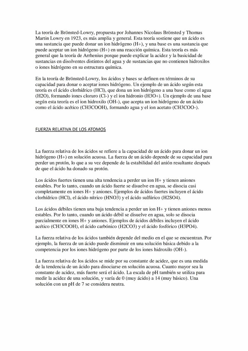 ÁCIDOS Y BASES
Los ácidos y bases son dos tipos de sustancias químicas que tienen propiedades
diferentes y que desempeñan un papel important