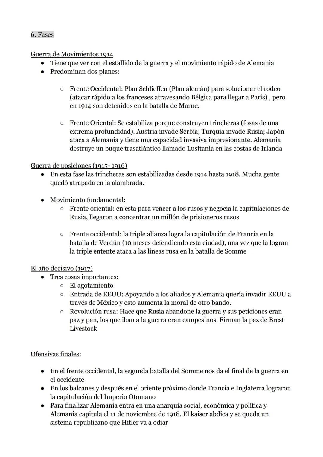 8. PRIMERA GUERRA MUNDIAL
1. La paz armada (1870-1914)
Rivalidad entre potencias europeas:
O Momento de tensa-calma
O La industria permite a