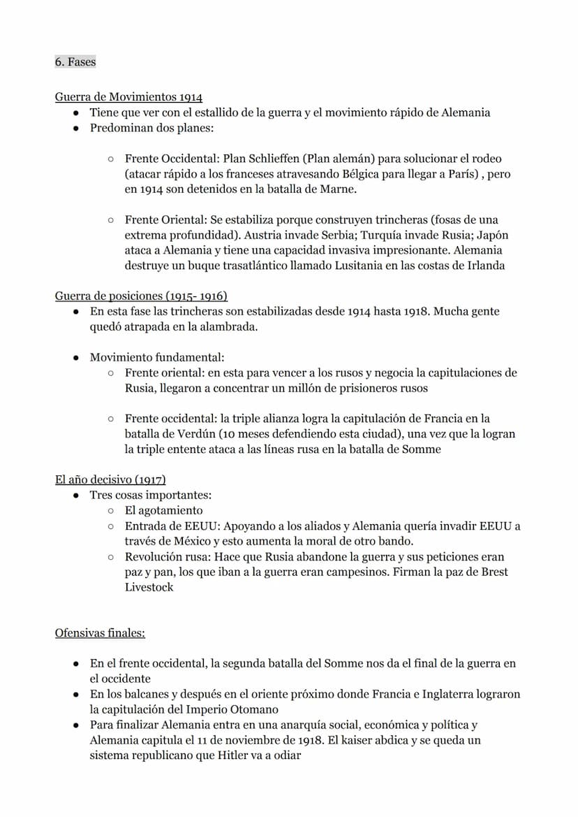 8. PRIMERA GUERRA MUNDIAL
1. La paz armada (1870-1914)
Rivalidad entre potencias europeas:
O Momento de tensa-calma
O La industria permite a