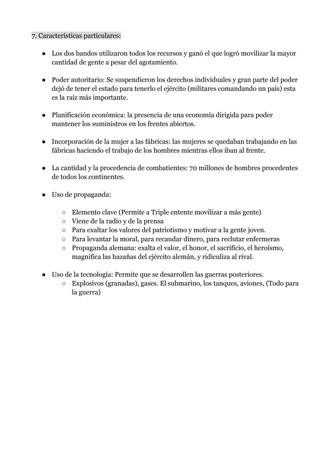 8. PRIMERA GUERRA MUNDIAL
1. La paz armada (1870-1914)
Rivalidad entre potencias europeas:
O Momento de tensa-calma
O La industria permite a