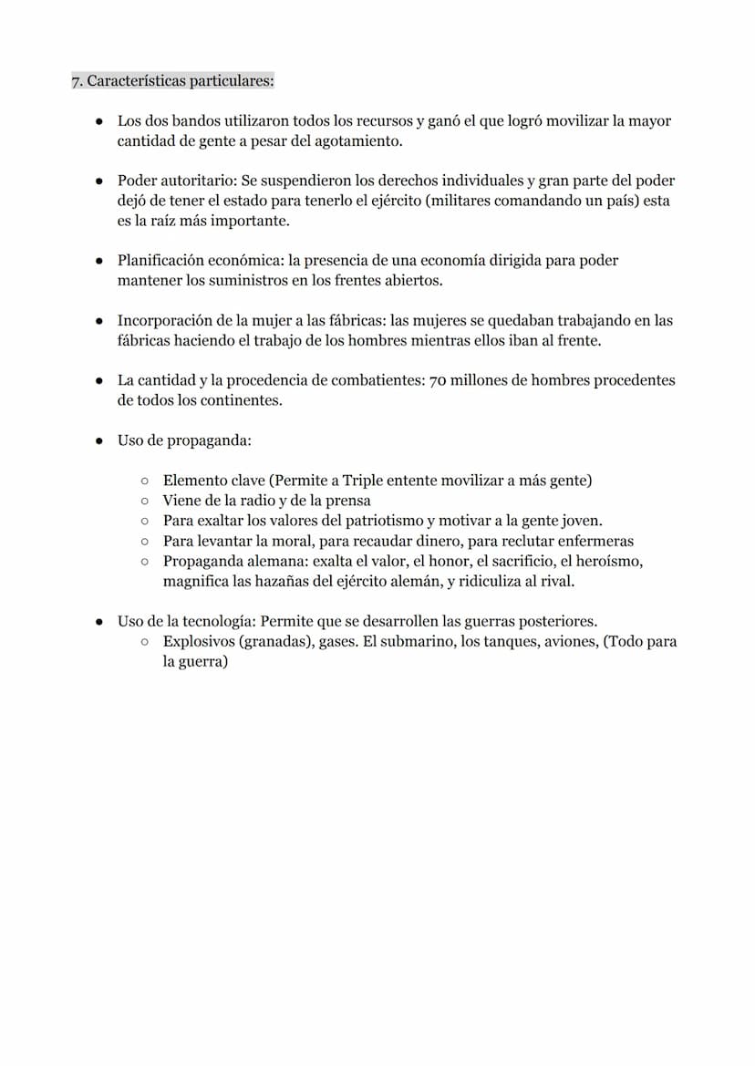 8. PRIMERA GUERRA MUNDIAL
1. La paz armada (1870-1914)
Rivalidad entre potencias europeas:
O Momento de tensa-calma
O La industria permite a