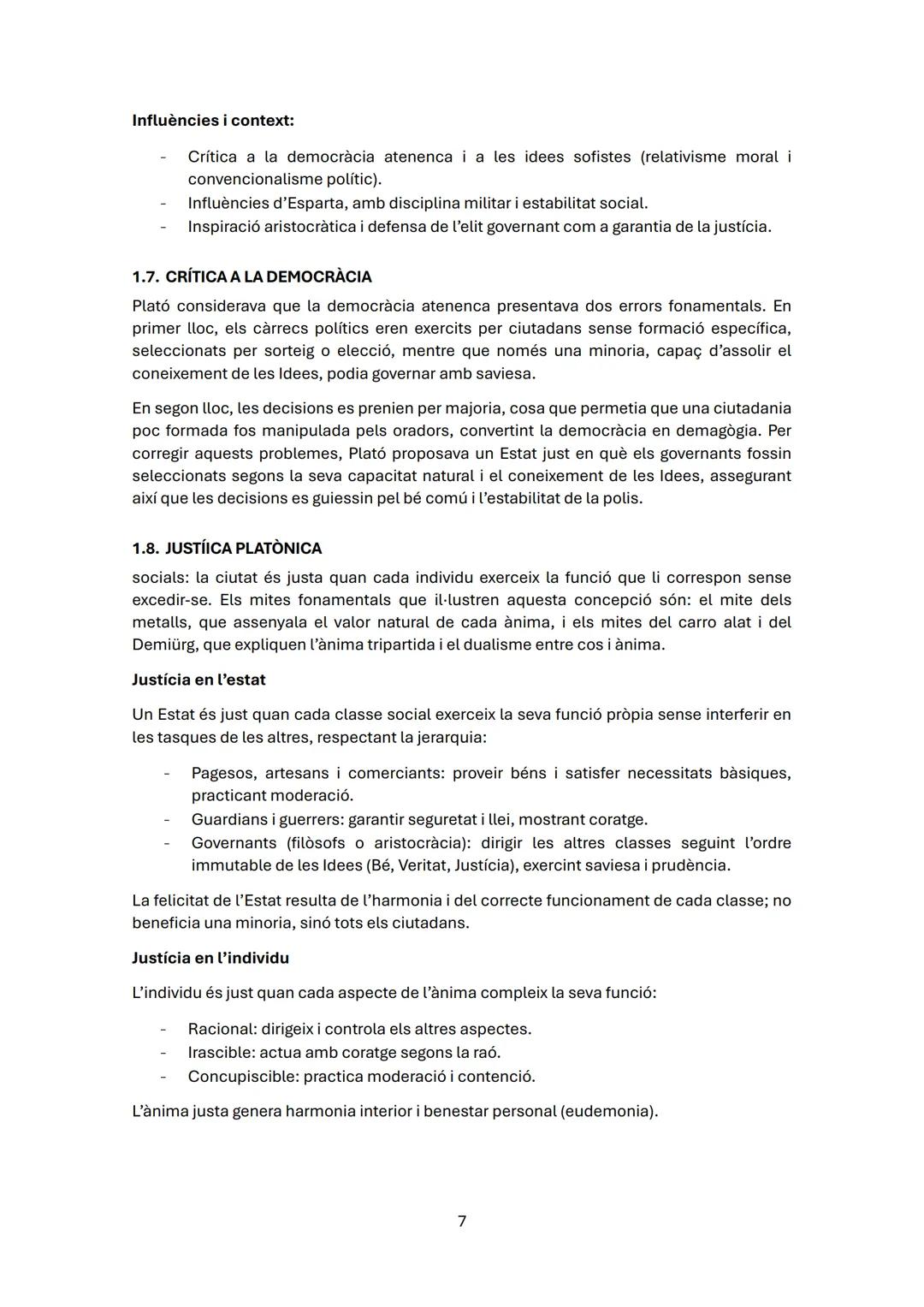 # TEMA 1. PLATÓ
Breus dades bibliogràfiques

Es deia Aristocles, Plató és un nom que li ve per tenir l'esquena o el front molt amples. Va
re