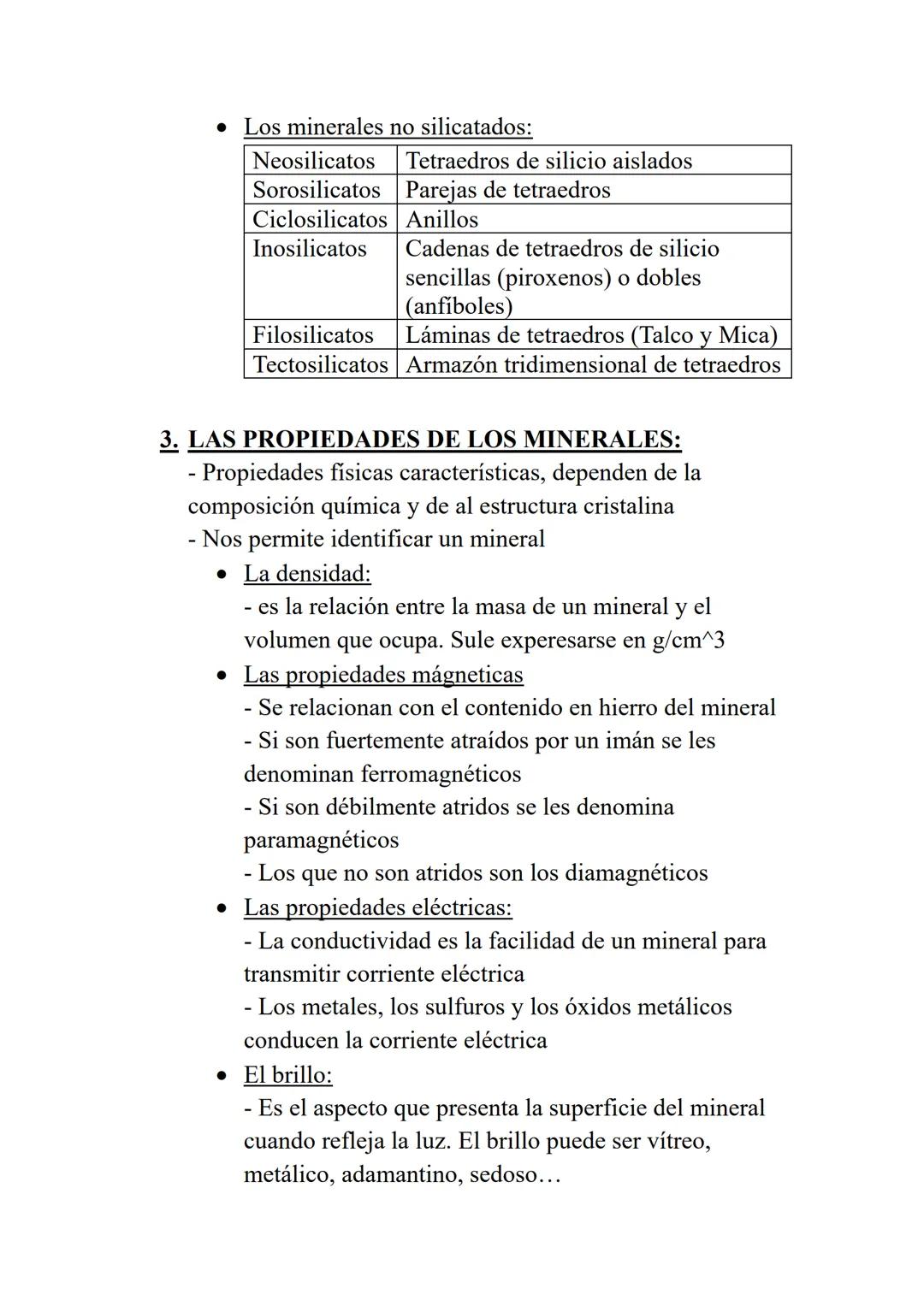 TEMA 9: LOS PROCESOS GEOLÓGICOS Y LA
FORMACIÓN DE LAS ROCAS
1. LA COMPOSICIÓN DE LA GEOSFERA:
• La composición de la geosfera: los minerales