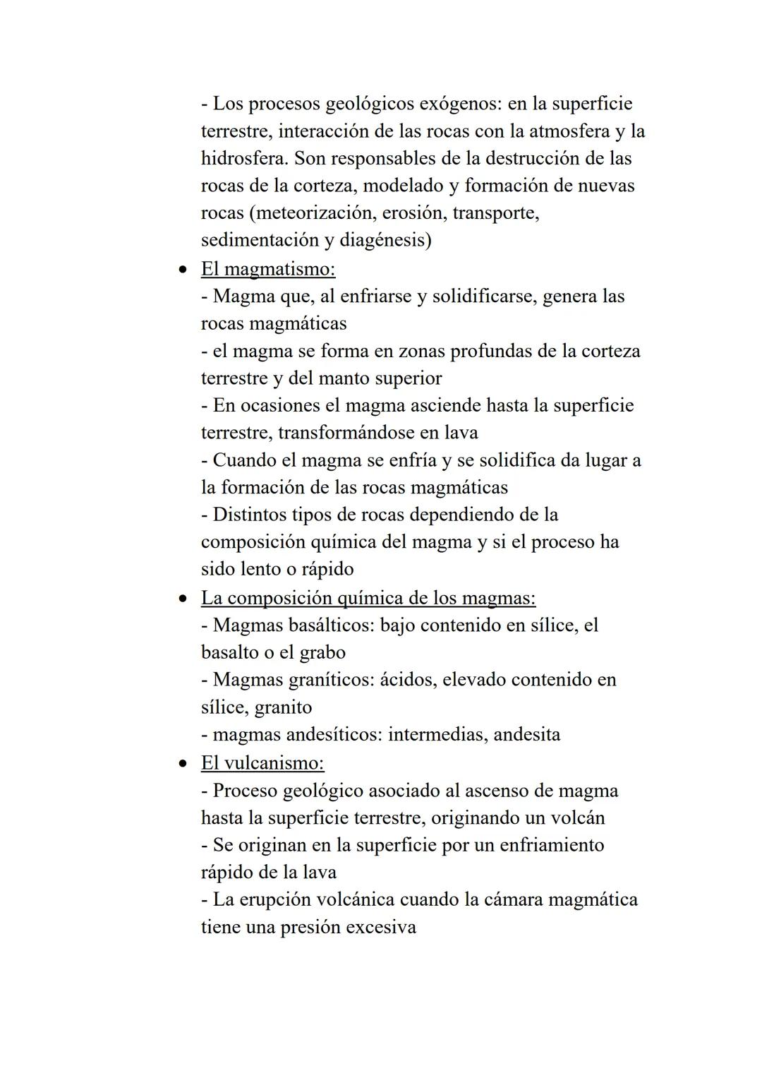TEMA 9: LOS PROCESOS GEOLÓGICOS Y LA
FORMACIÓN DE LAS ROCAS
1. LA COMPOSICIÓN DE LA GEOSFERA:
• La composición de la geosfera: los minerales