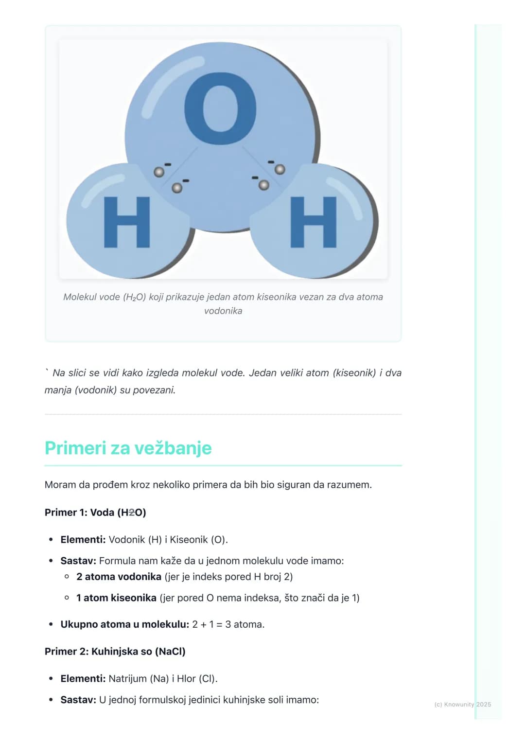 # Hemijske formule

## Šta su hemijske formule i zašto su važne

Hemijske formule su skraćeni način da se prikaže sastav hemijskih jedinjenj