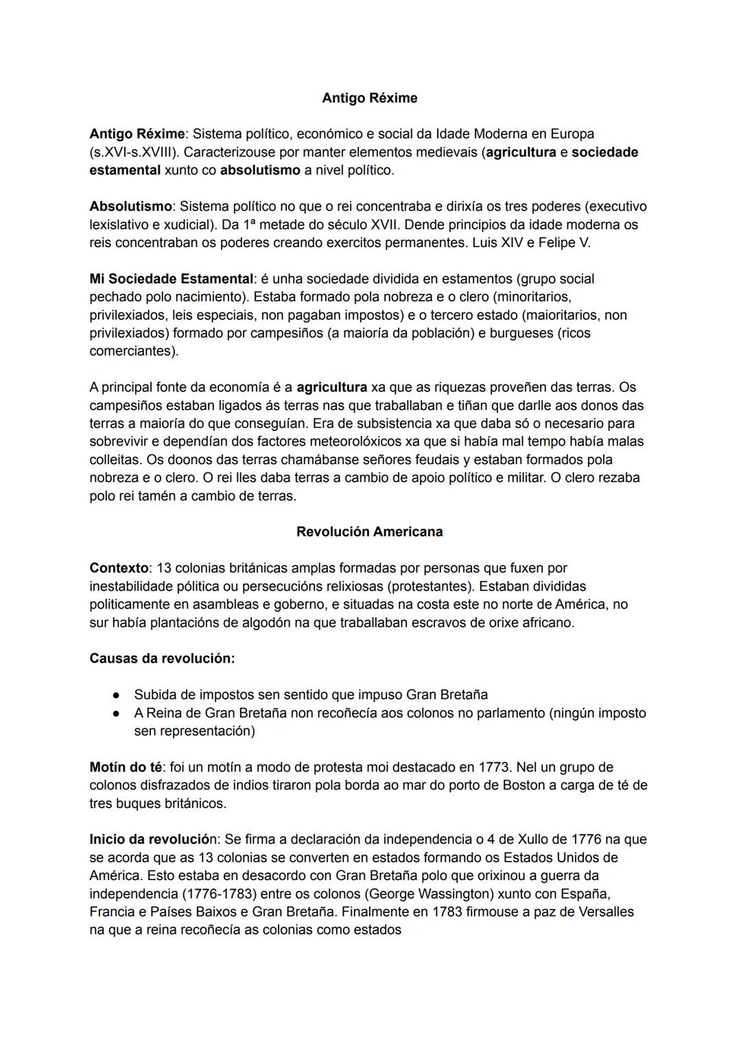 Antigo Réxime
Antigo Réxime: Sistema político, económico e social da Idade Moderna en Europa
(s.XVI-s.XVIII). Caracterizouse por manter elem