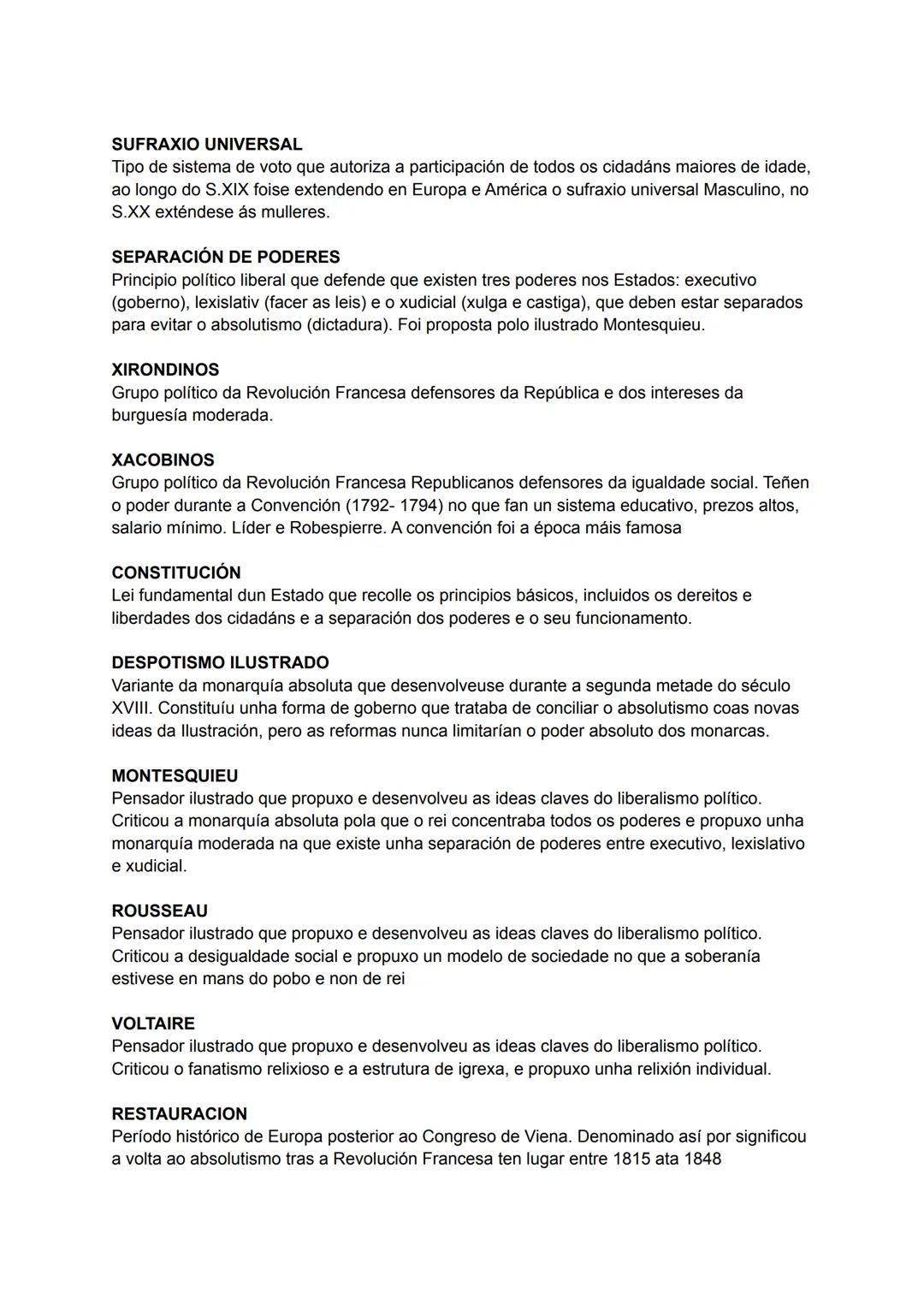 Antigo Réxime
Antigo Réxime: Sistema político, económico e social da Idade Moderna en Europa
(s.XVI-s.XVIII). Caracterizouse por manter elem