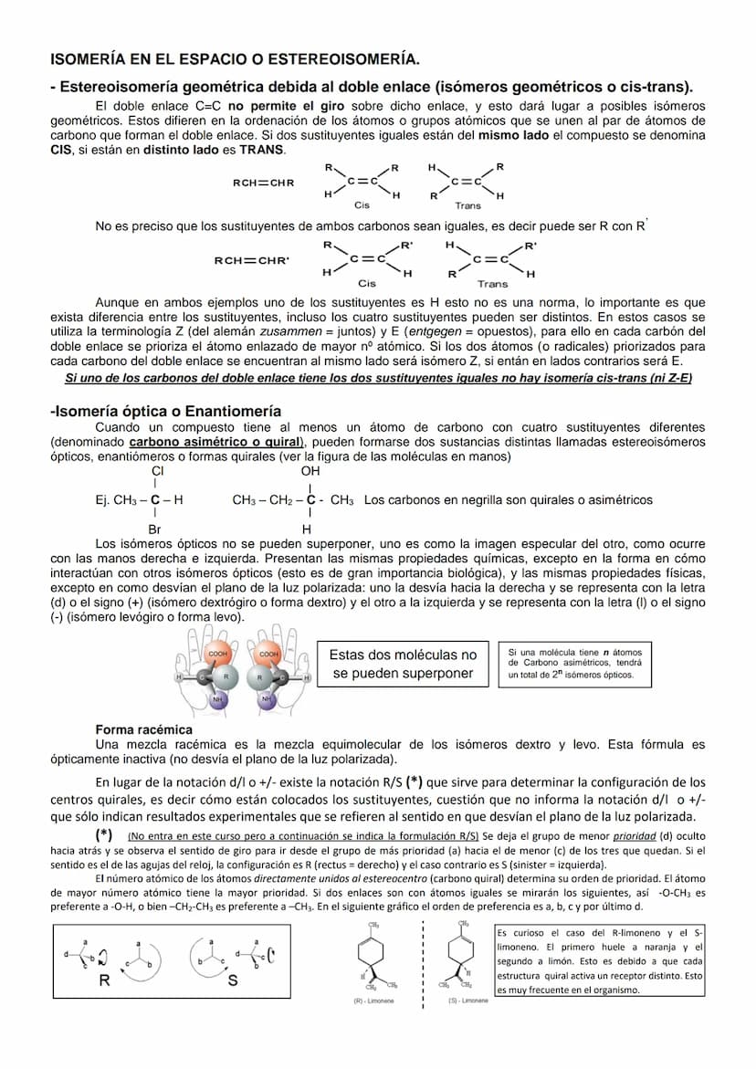 Isómeros son sustancias que tienen igual fórmula molecular pero distinta estructura o función.
ISOMERÍA PLANA (CONSTITUCIONAL O ESTRUCTURAL)