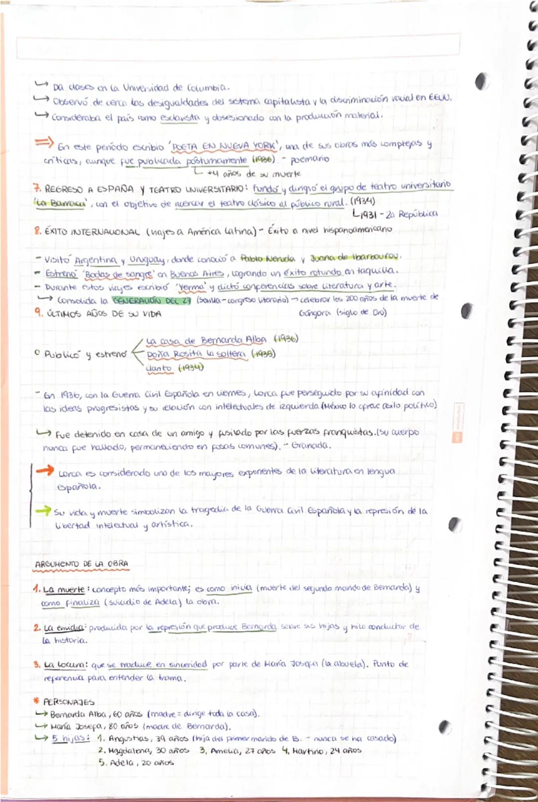 --- OCR Start ---
C
LA CASA DE BERNARDA ALBA - FEDERICO GARCÍA LORCA
15/01/2025
1. INFANCIA Y JUVENTUD
• Nacimiento: 5 de junio del 1898, Fu