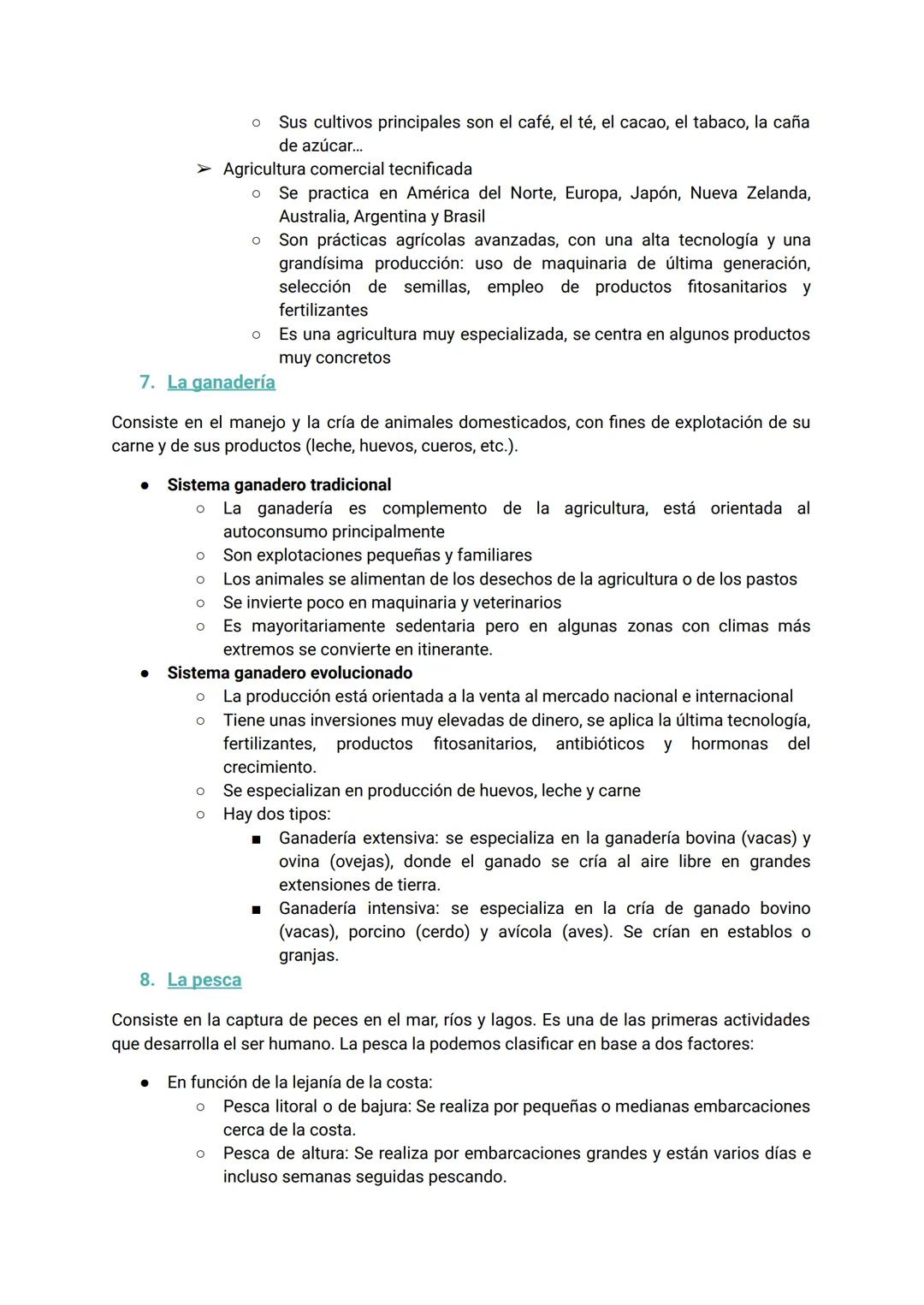 UD 7. El sector primario: agricultura, ganadería y pesca
1. El sector primario
Este sector comprende todas aquellas actividades que permiten