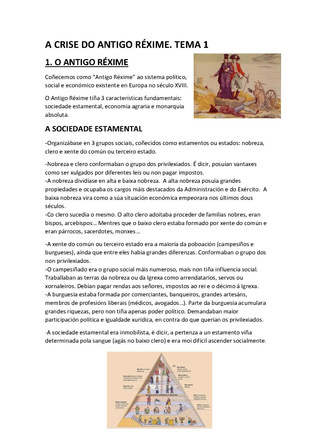 A CRISE DO ANTIGO RÉXIME