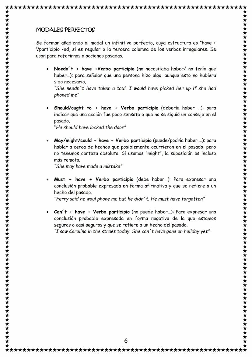 --- OCR Start ---
MODAL VERBS
1º Y 2º BACHILLERATO
THEORY
Un verbo modal es aquel que se usa en combinación con un verbo
principal para expr