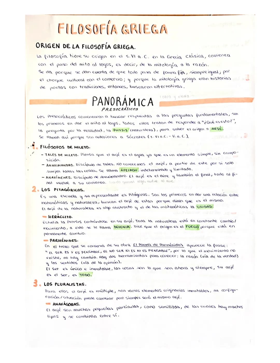 FILOSOFÍA GRIEGA
ORIGEN DE LA FILOSOFÍA GRIEGA.
La filosofía tiene su origen en el s. VI a. C. en la Grecia clásica, comienza
con el paso de