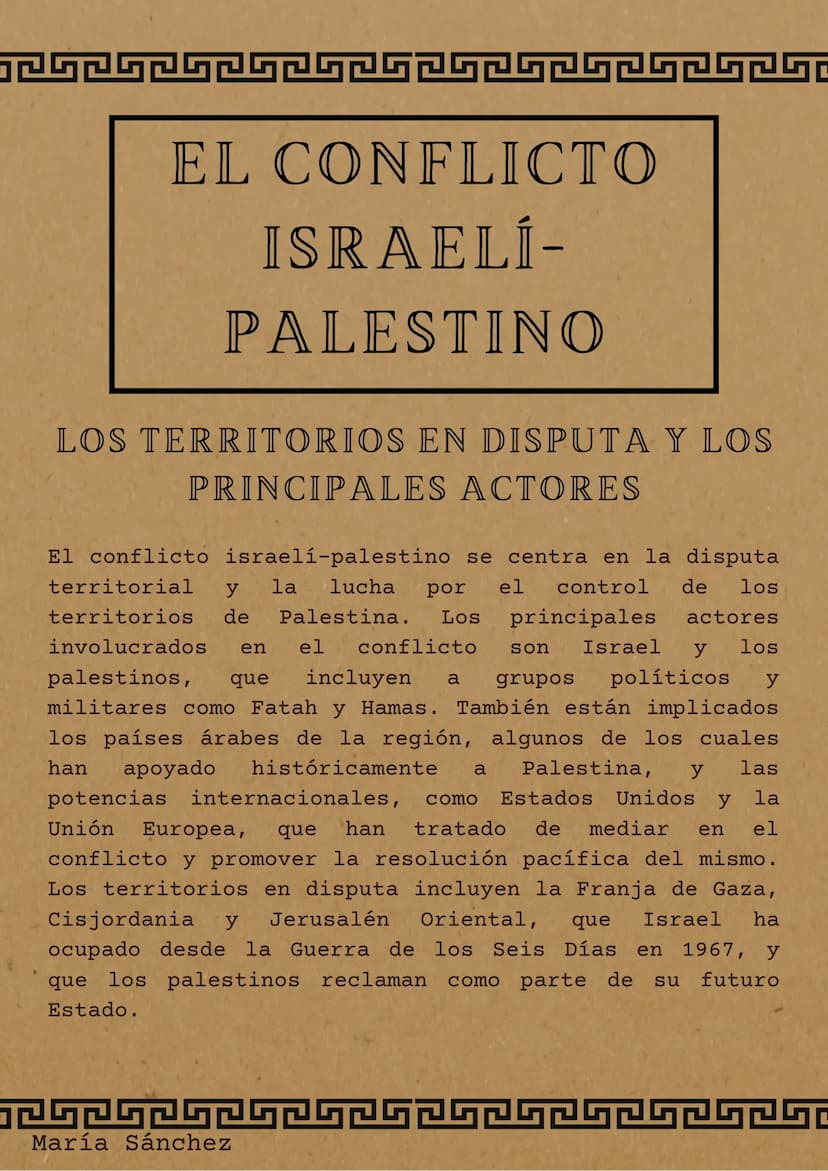EL CONFLICTO
ISRAELÍ-
PALESTINO
12525252
-
ANTECEDENTES HISTÓRICOS
El conflicto israelí-palestino tiene sus raíces en
eventos históricos que