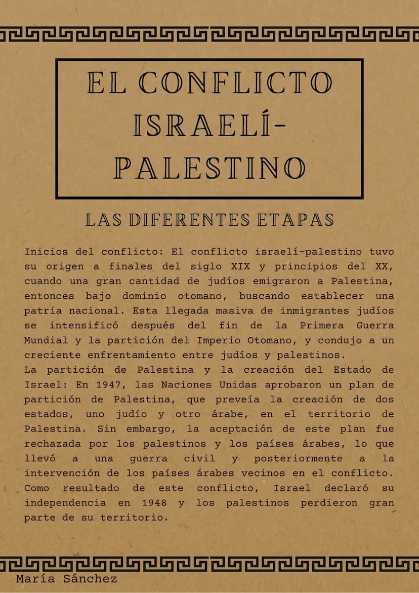 EL CONFLICTO
ISRAELÍ-
PALESTINO
12525252
-
ANTECEDENTES HISTÓRICOS
El conflicto israelí-palestino tiene sus raíces en
eventos históricos que