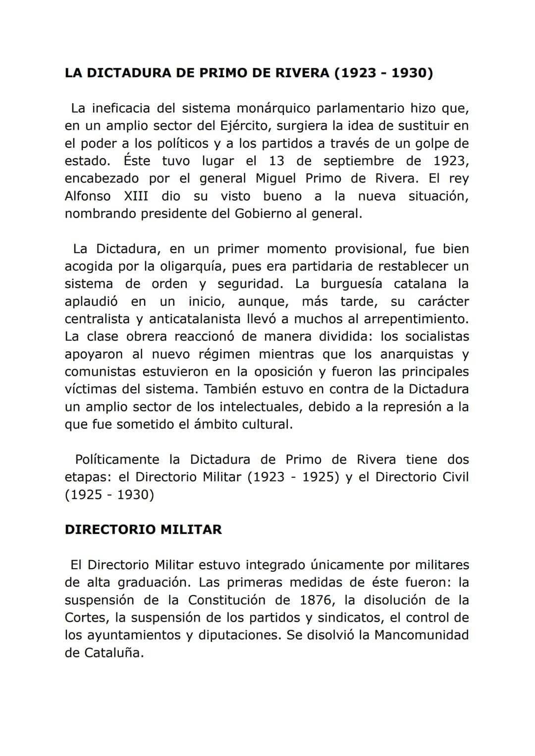 3. ALFONSO XIII Y LA CRISIS DE LA RESTAURACIÓN. LA
DICTADURA DE PRIMO DE RIVERA Y LA CAÍDA DE LA
MONARQUÍA, LOS PROBLEMAS ECONÓMICOS.
INTROD