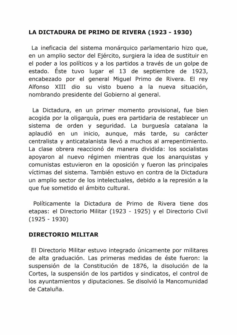 3. ALFONSO XIII Y LA CRISIS DE LA RESTAURACIÓN. LA
DICTADURA DE PRIMO DE RIVERA Y LA CAÍDA DE LA
MONARQUÍA, LOS PROBLEMAS ECONÓMICOS.
INTROD
