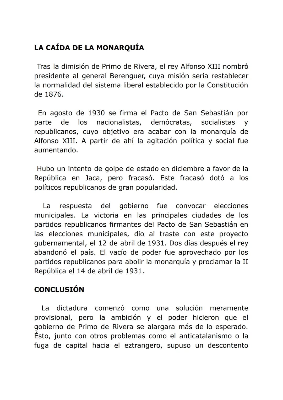 3. ALFONSO XIII Y LA CRISIS DE LA RESTAURACIÓN. LA
DICTADURA DE PRIMO DE RIVERA Y LA CAÍDA DE LA
MONARQUÍA, LOS PROBLEMAS ECONÓMICOS.
INTROD