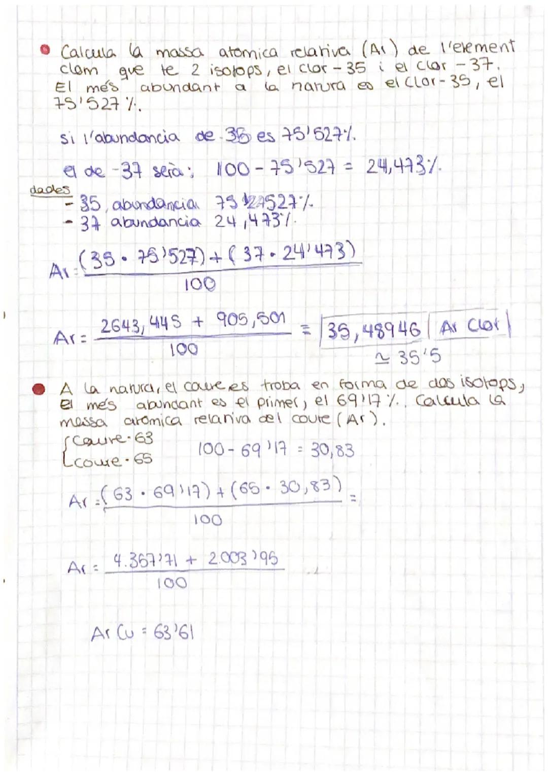 isotops
• Els atoms d'un element tenen el nº de protons ( 7 ) inbariable
Els atoms d'on element lenen el n° d'electrons variable IONS
• Els 