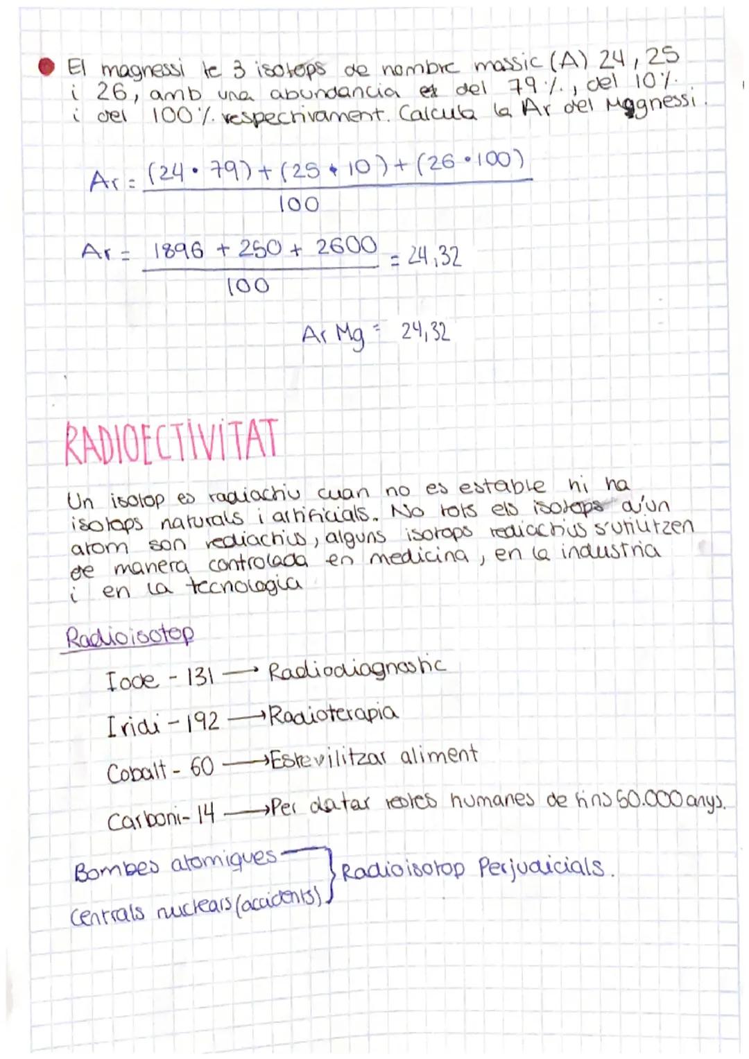 isotops
• Els atoms d'un element tenen el nº de protons ( 7 ) inbariable
Els atoms d'on element lenen el n° d'electrons variable IONS
• Els 