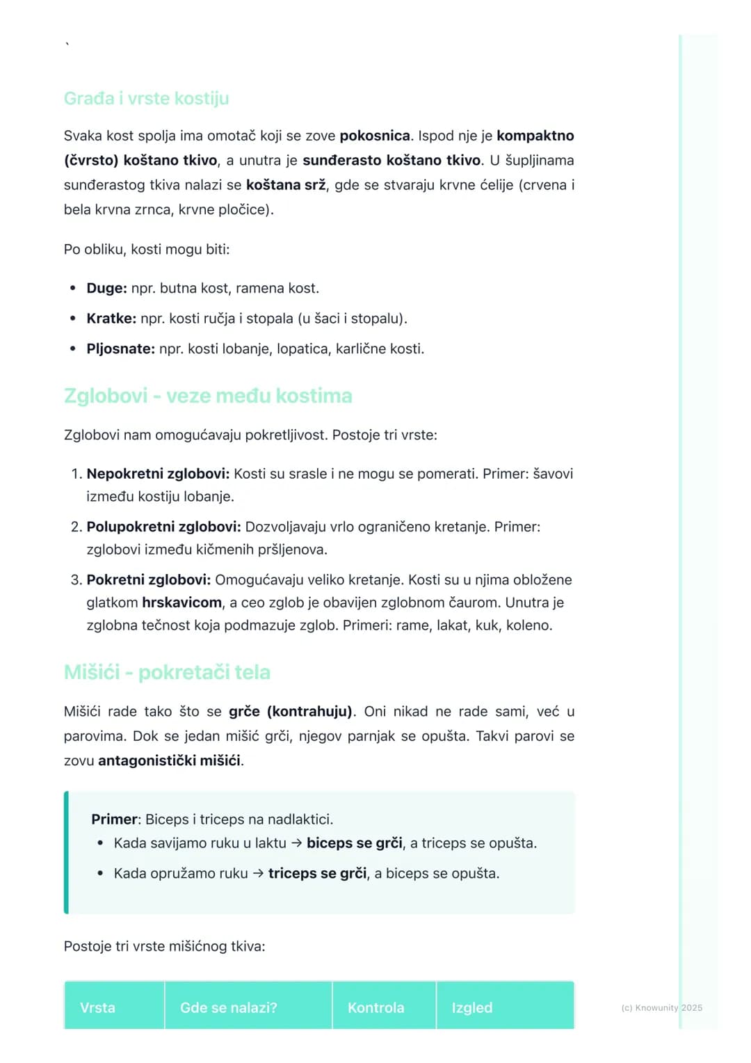 # Sistem organa za kretanje

Uvod u sistem organa za kretanje

Sistem organa za kretanje nam omogućava da se krećemo, trčimo, skačemo i
radi