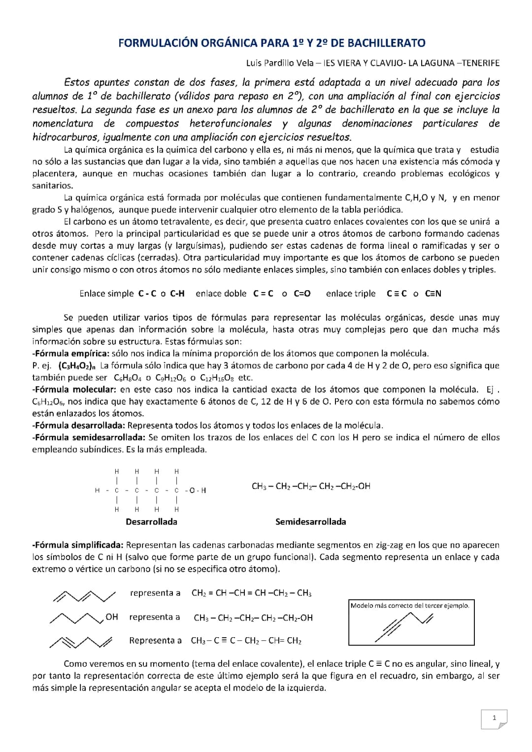 Guía Completa de Química Orgánica 2 Bachillerato: Ejercicios Resueltos y Fórmulas PDF