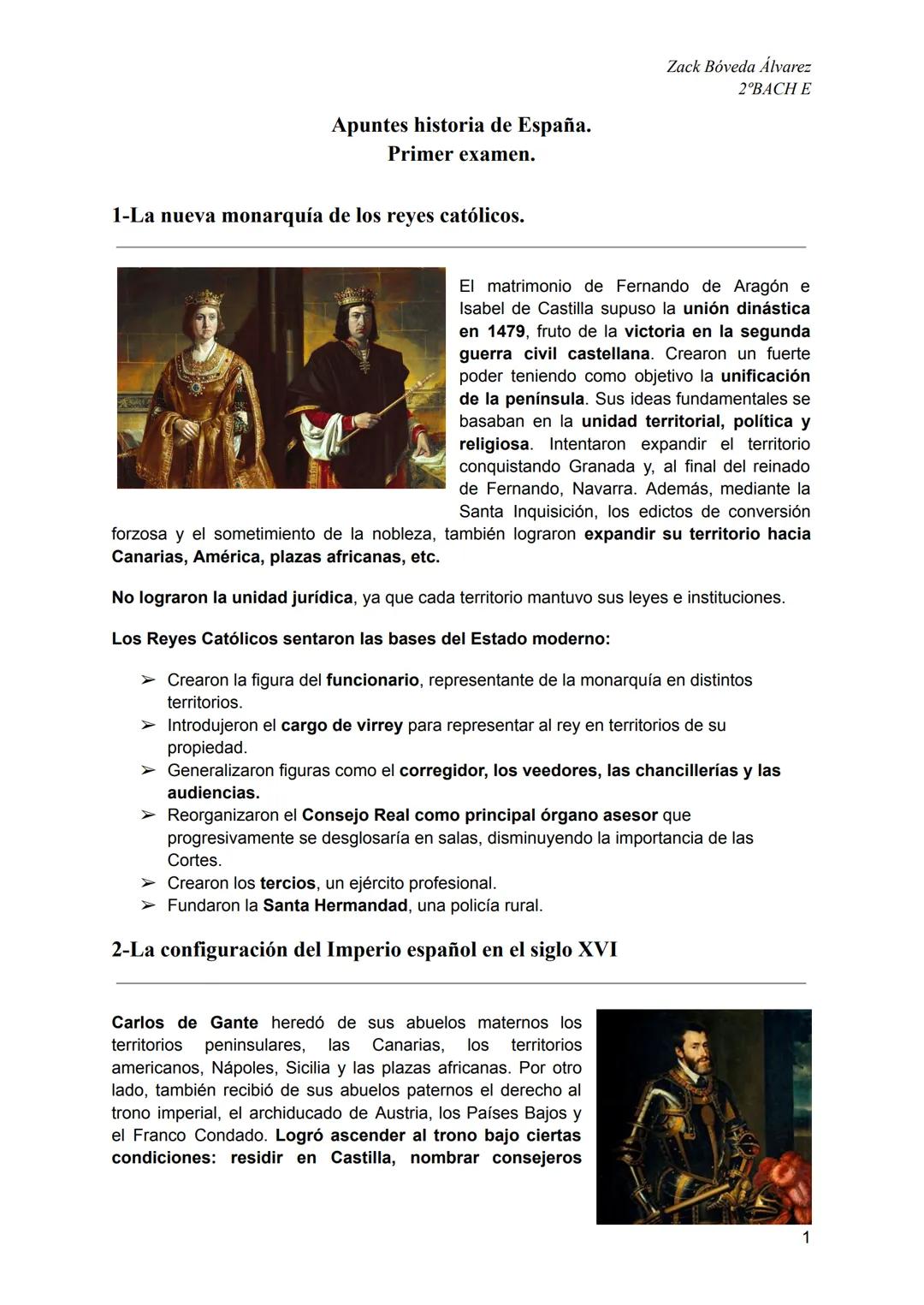 Apuntes historia de España.
Primer examen.

1-La nueva monarquía de los reyes católicos.




forzosa y el sometimiento de la nobleza,
Canari