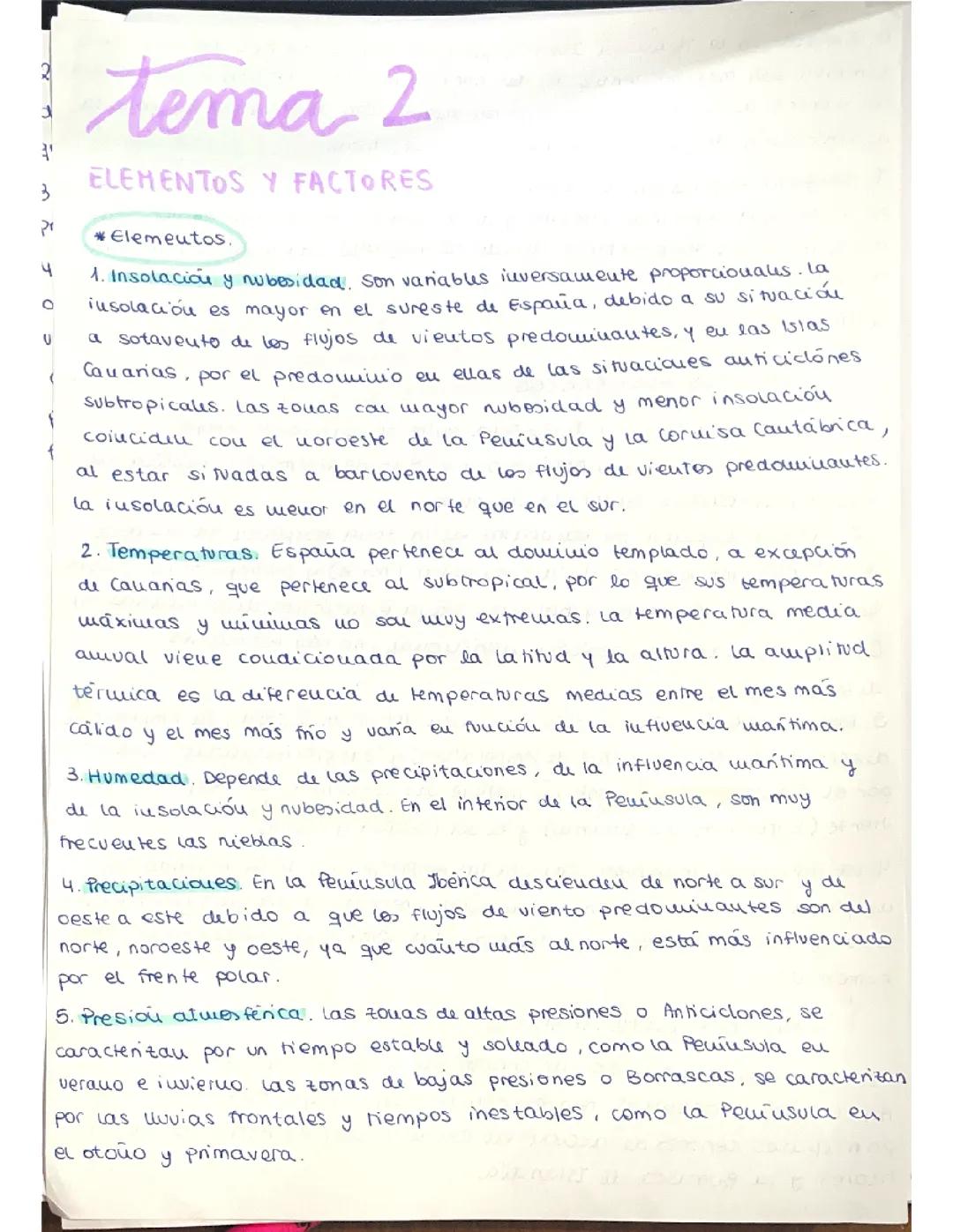 elementos y factores del clima 