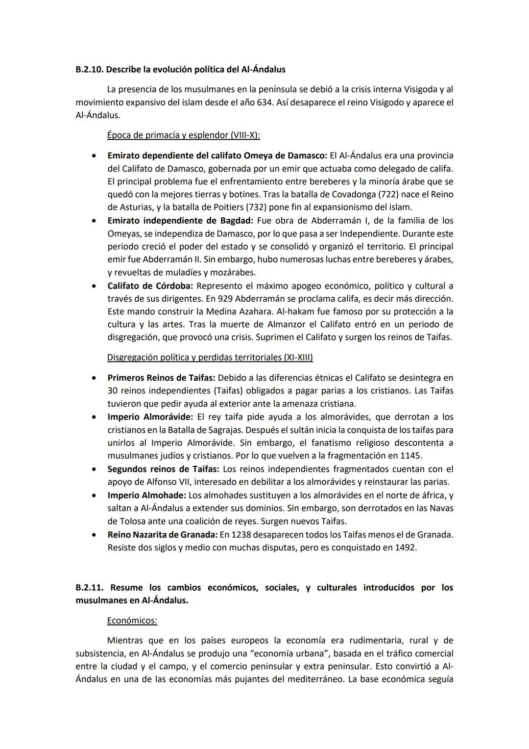 Bloque 1: La Península Ibérica
desde los primeros humanos hasta
la aparición de la monarquía
visigoda (711)
Bloque 2: La Edad Media: Tres
cu