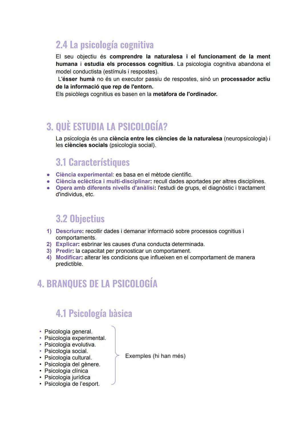 # TEMA 1: LA PSICOLOGIA COM A CIÈNCIA

1. EVOLUCIÓ HISTÒRICA DE LA PSICOLOGÍA

La psicologia tracta de comprendre per què els humans es comp